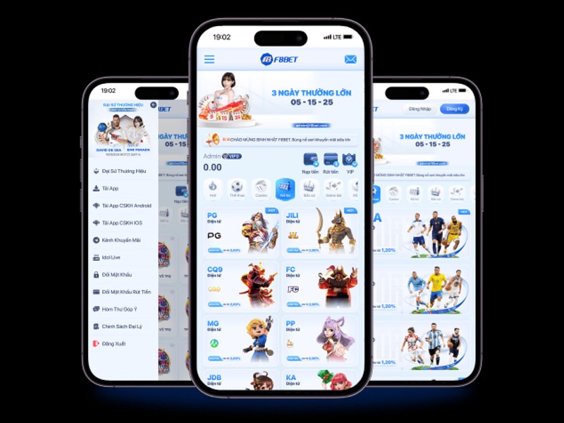 Hình ảnh điện thoại di động hiển thị ứng dụng game nổ hũ với nút tải về